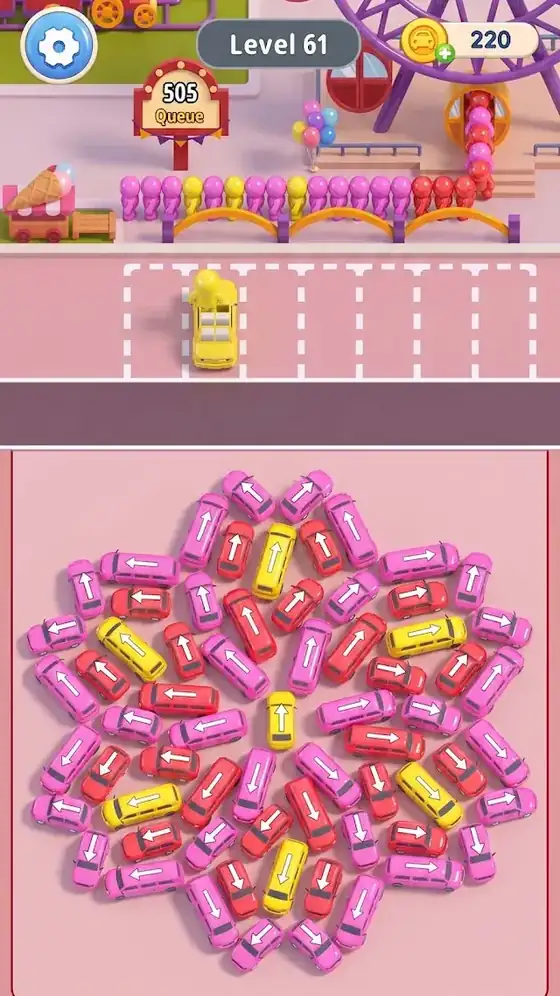 Fotograma de Car Jam Solver: Jogo do Ônibus