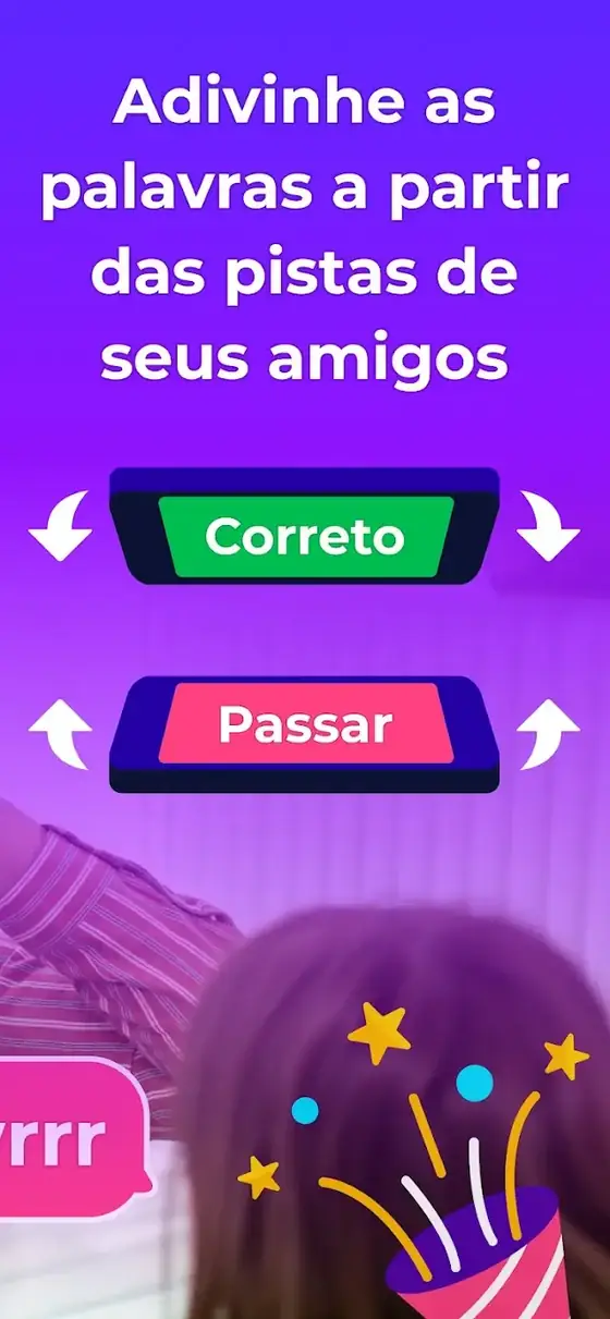 Ecrã de jogo de Quem sou eu? - Guess Up Mímica