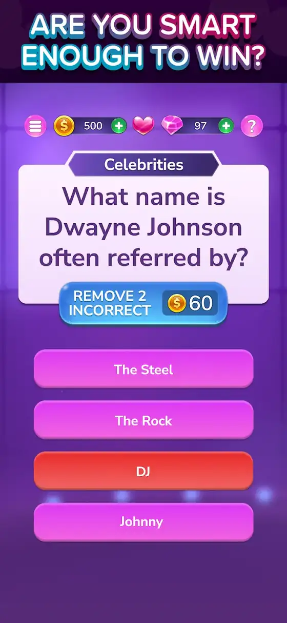Ecrã de jogo de TRIVIA STAR Quiz Games Offline